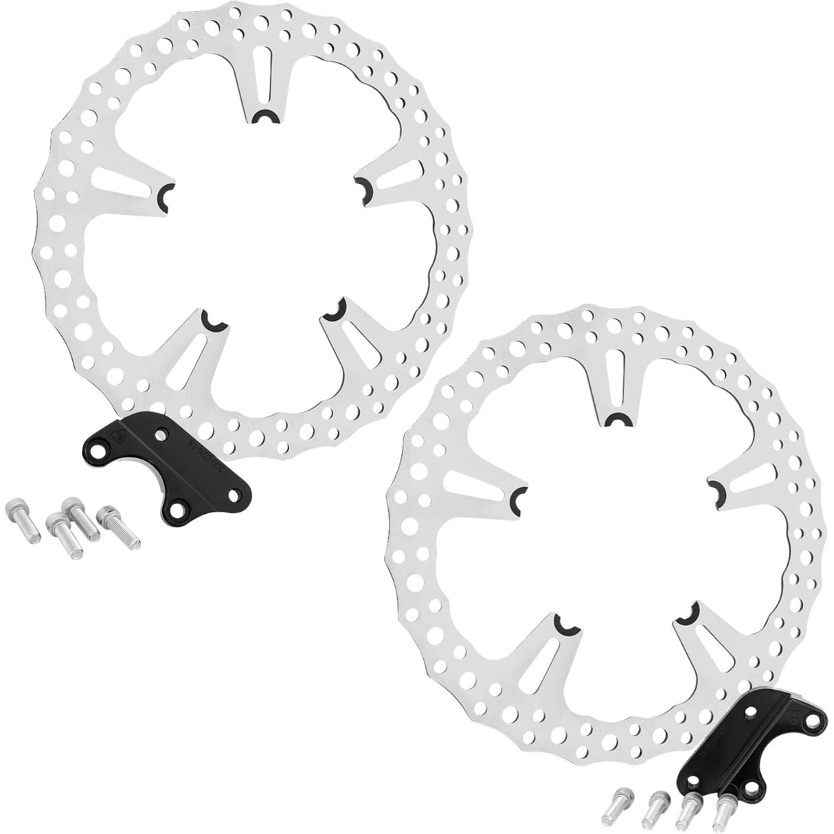 Arlen Ness 15" Big Brake Jagged Floating Rotor Kit Jagged Left And Right Front 15" - 300-096 For Harley Sportster 2006-2017