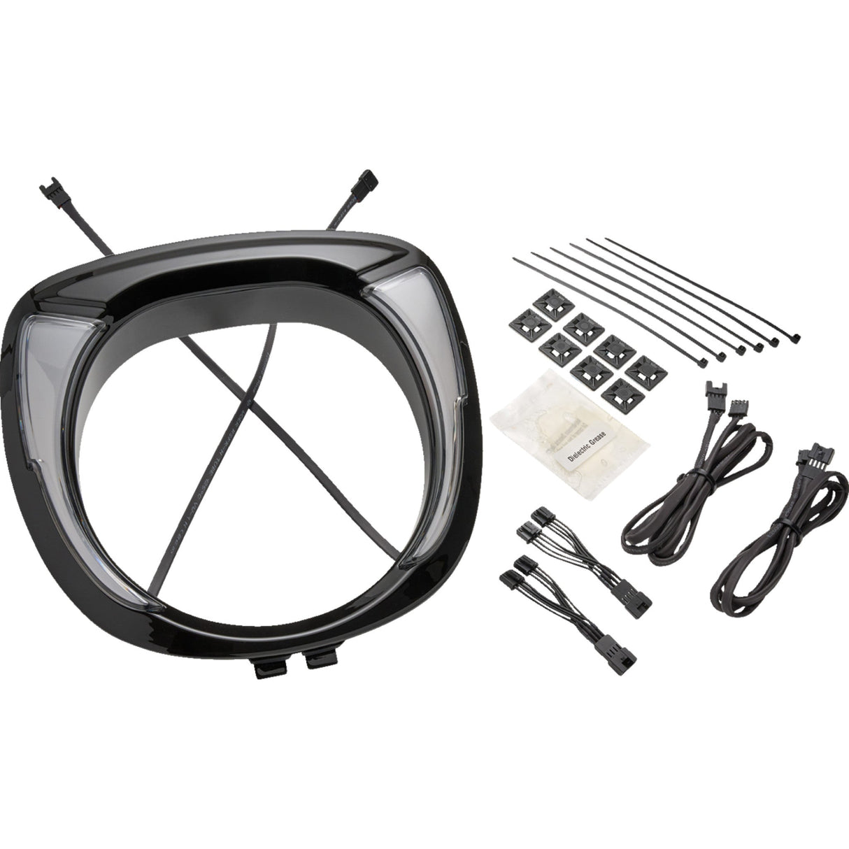 CIRO 2001-2919 46206 Headlight Bezel fang® - chieftain - black