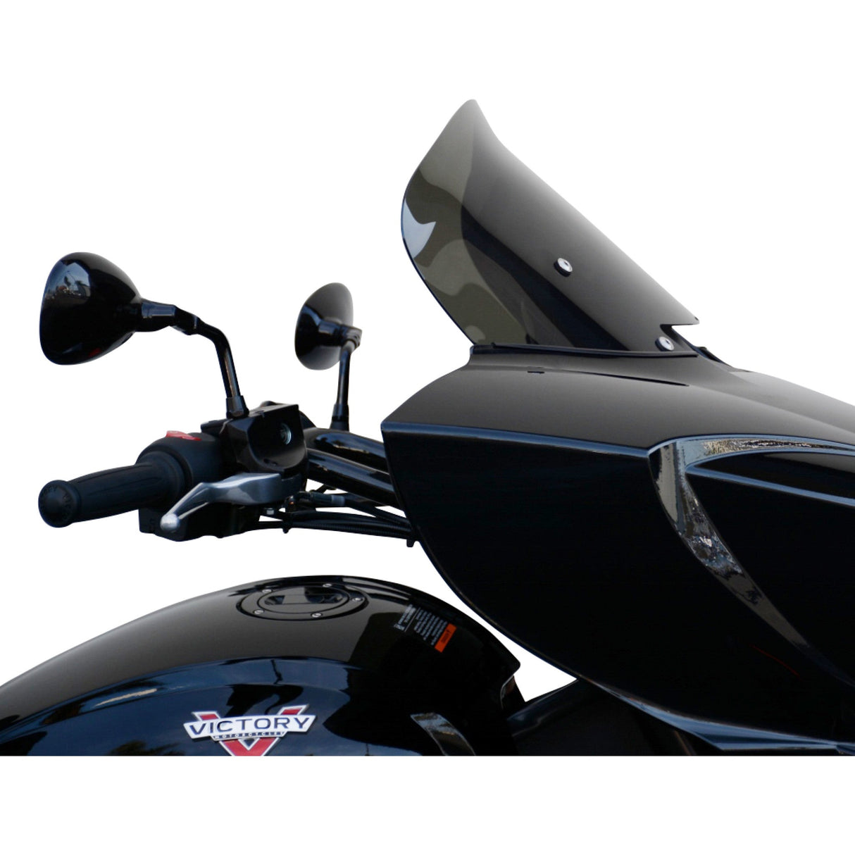 WIND VEST 2312-0369 64-1140 Gun Smoke Windscreen Windshield - Dark Smoke - 11" - Victory