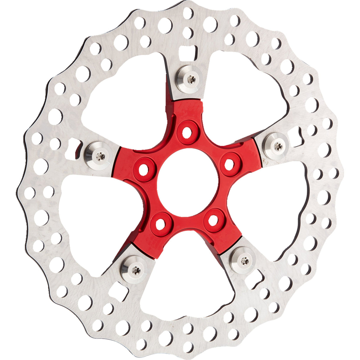 Arlen Ness Brake Rotor Mount Ness Wheel Red - 33-106 For Harley Touring 2014-2024