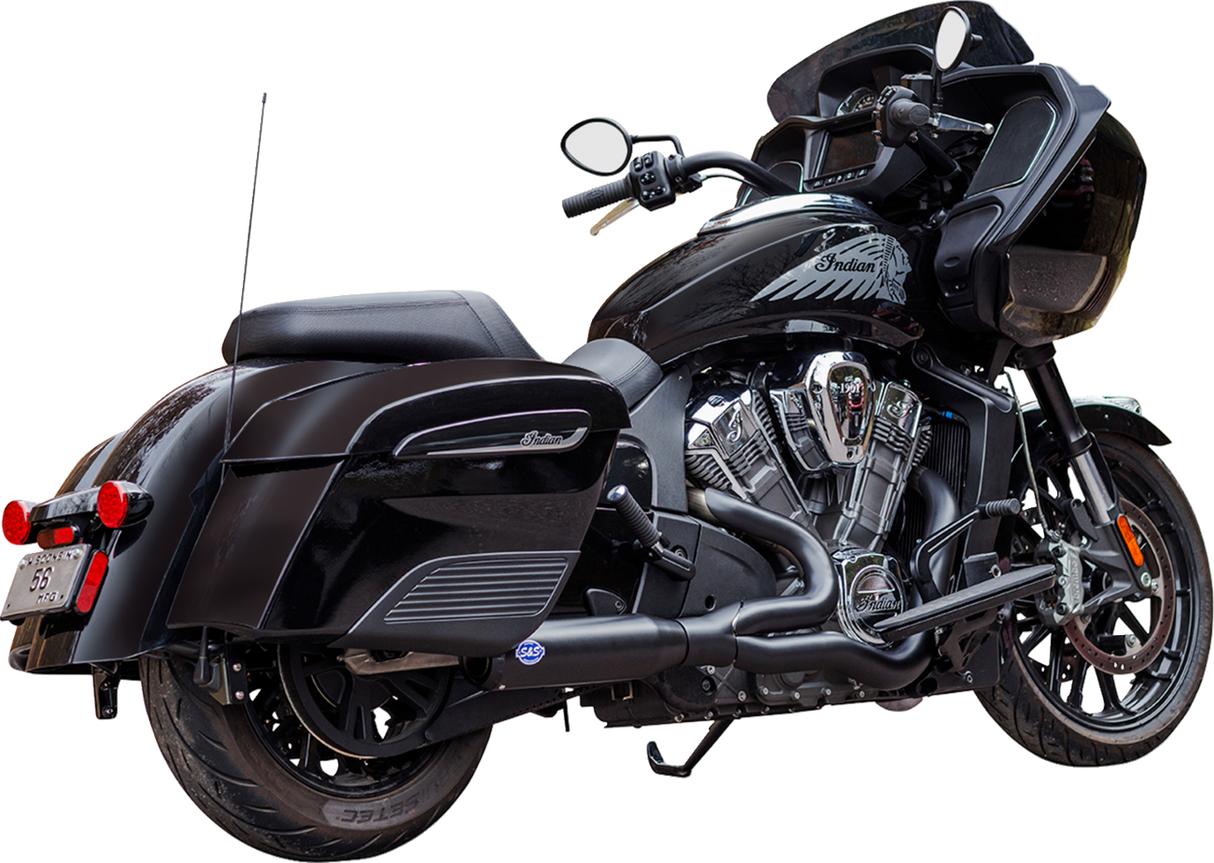 2-into-1 Qualifier Exhaust System - 50-State - Black - Stainless Steel - 1810-3177