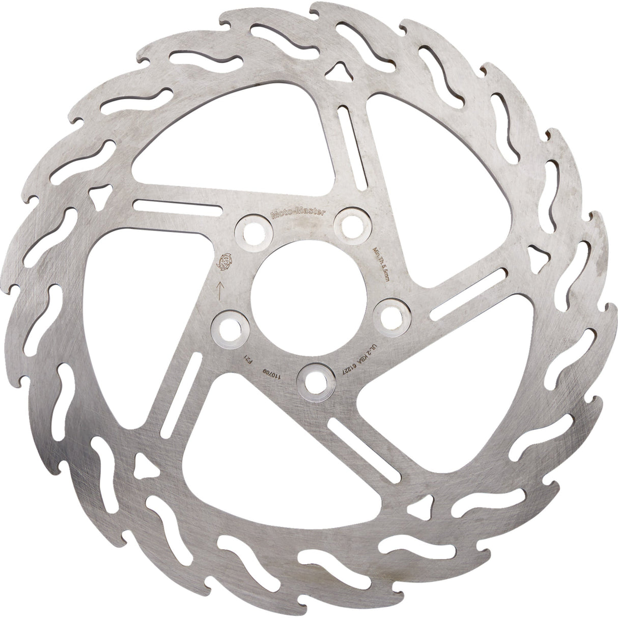 Moto-Master Flame Brake Rotor - 110769-PU For Harley Touring 2008-2023