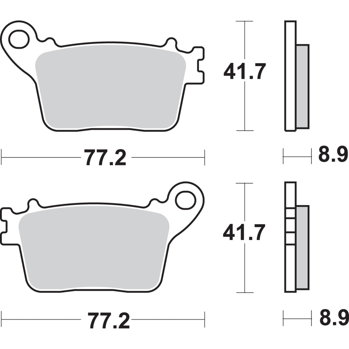 Sbs Brake Pad - 834LS Kawasaki Motorcycles 2011-2025