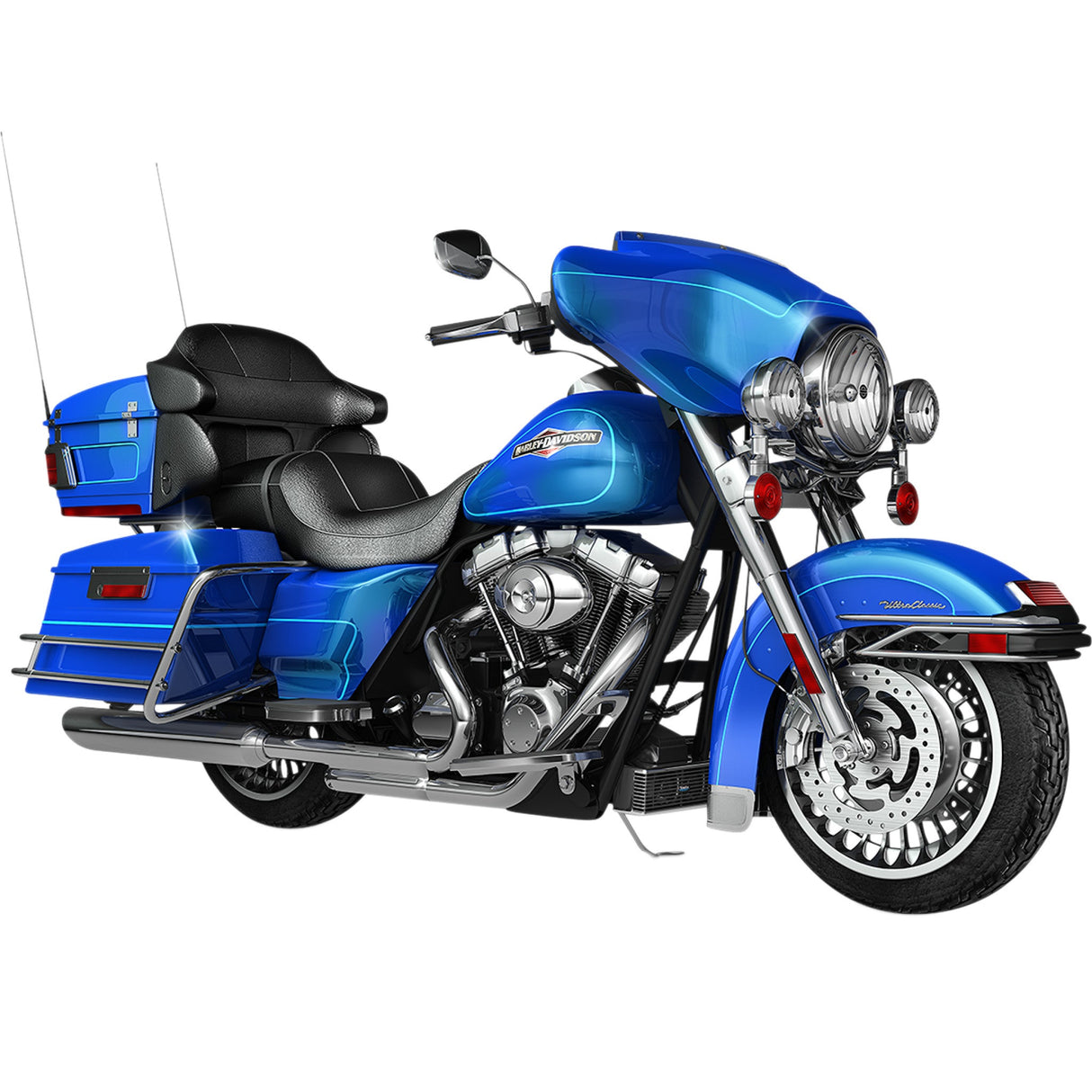 Ultracool 3.0 Below Regulator Mount Oil Cooler With Fan Kit Chrome Touring - RF-1SS For Harley Touring 1994-2008