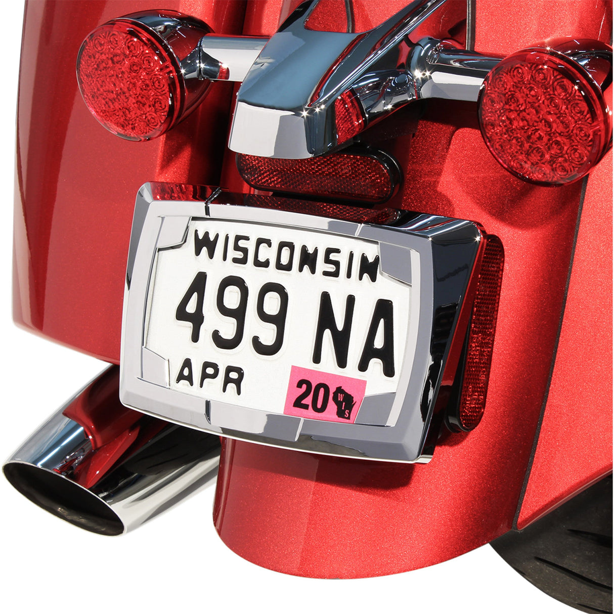 CIRO 2030-1501 70400 Multi-Fit License Plate Frame License Plate Frame - Chrome