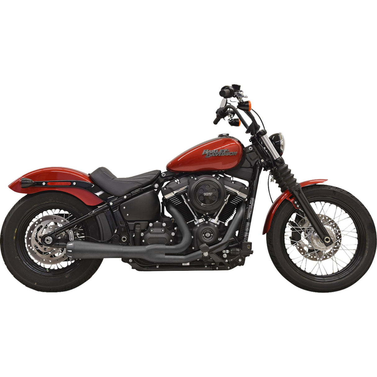Bassani Xhaust Road Rage III 2-Into-1 Exhaust System - 1S72RBE For Harley Softail 2018-2023
