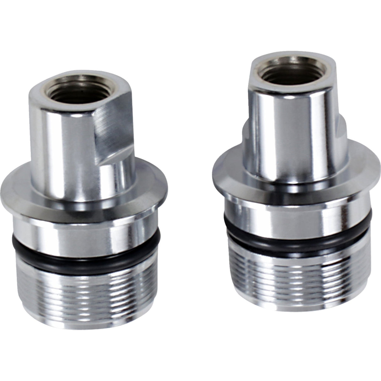 Drag Specialties Chrome Fork Tube Plugs And Caps Lower Chrome For Harley Motorcycles 1977-2017