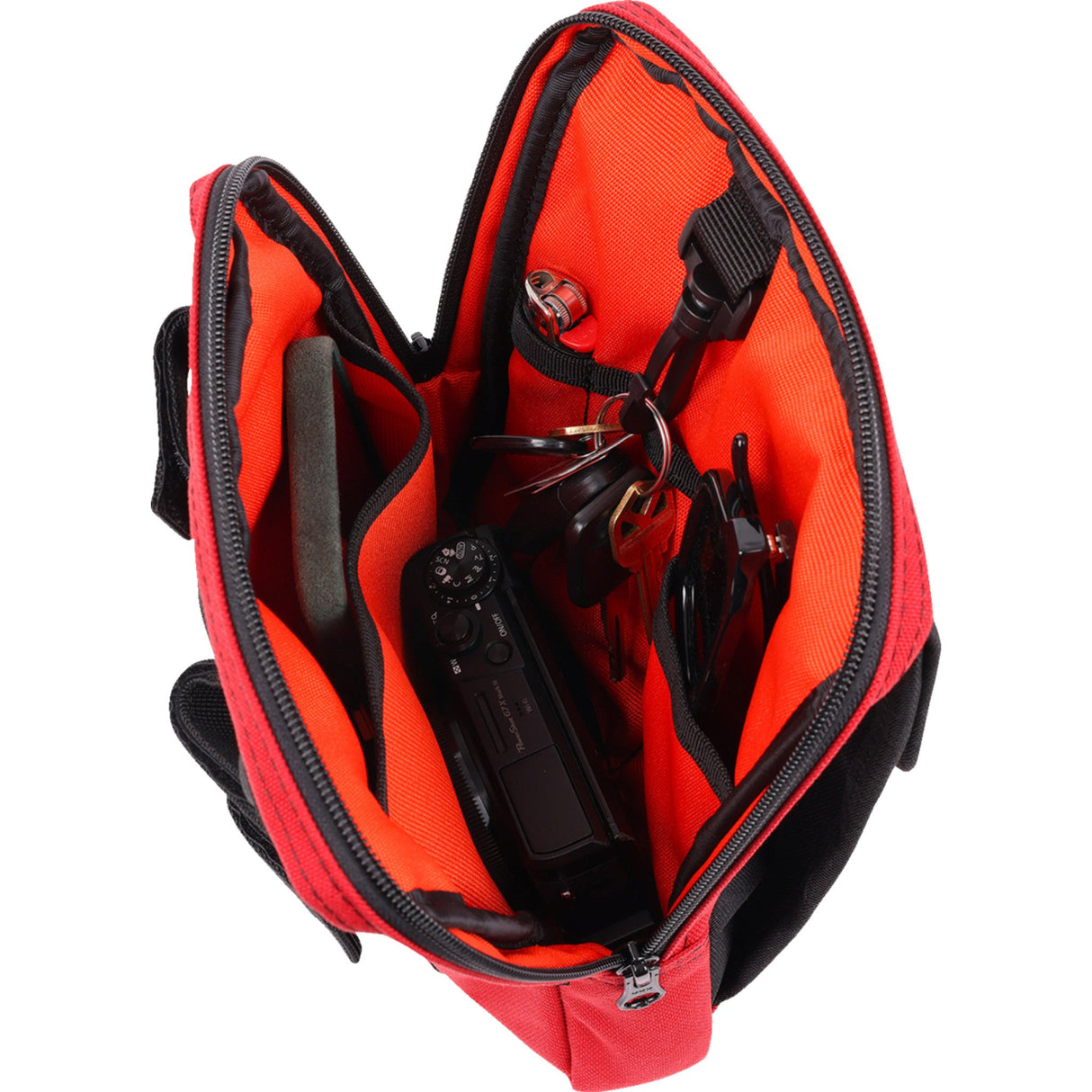 THRASHIN SUPPLY CO. 3510-0210 THB-0034 Handlebar Bag Slim - Red
