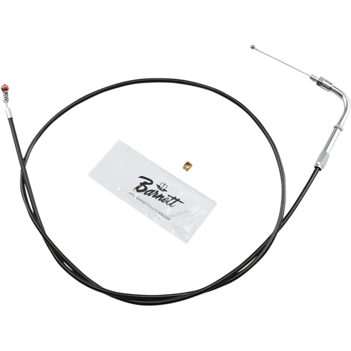 Barnett Black Vinyl Throttle Idle Cable 44" Length - 101-30-40007 For Harley Touring 1984-1989