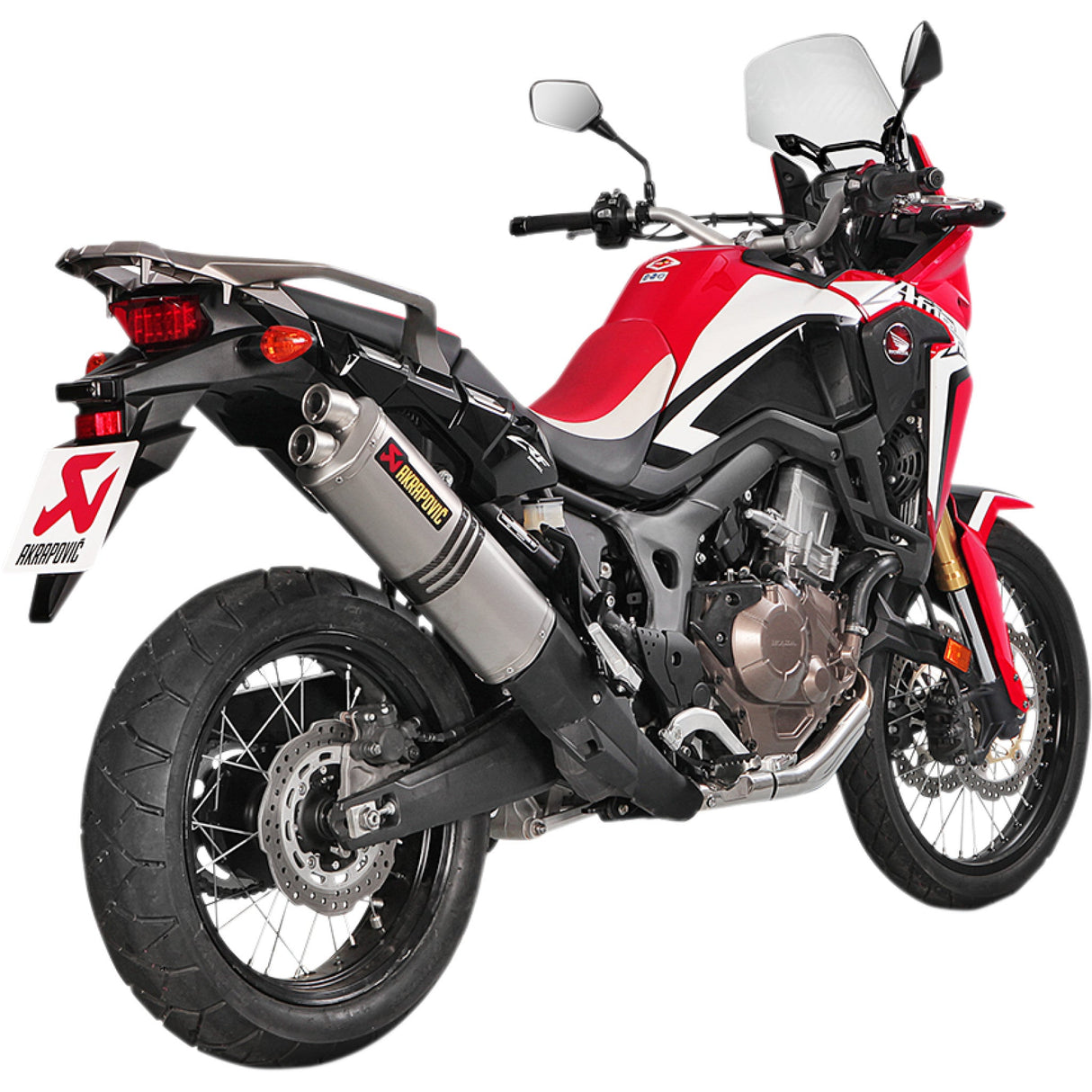 Akrapovic Slip-On Line Muffler - S-H10SO22-HWT Honda CRF1000L Africa Twin / CRF1000L2 Africa Twin Adventure Sports 2018-2019