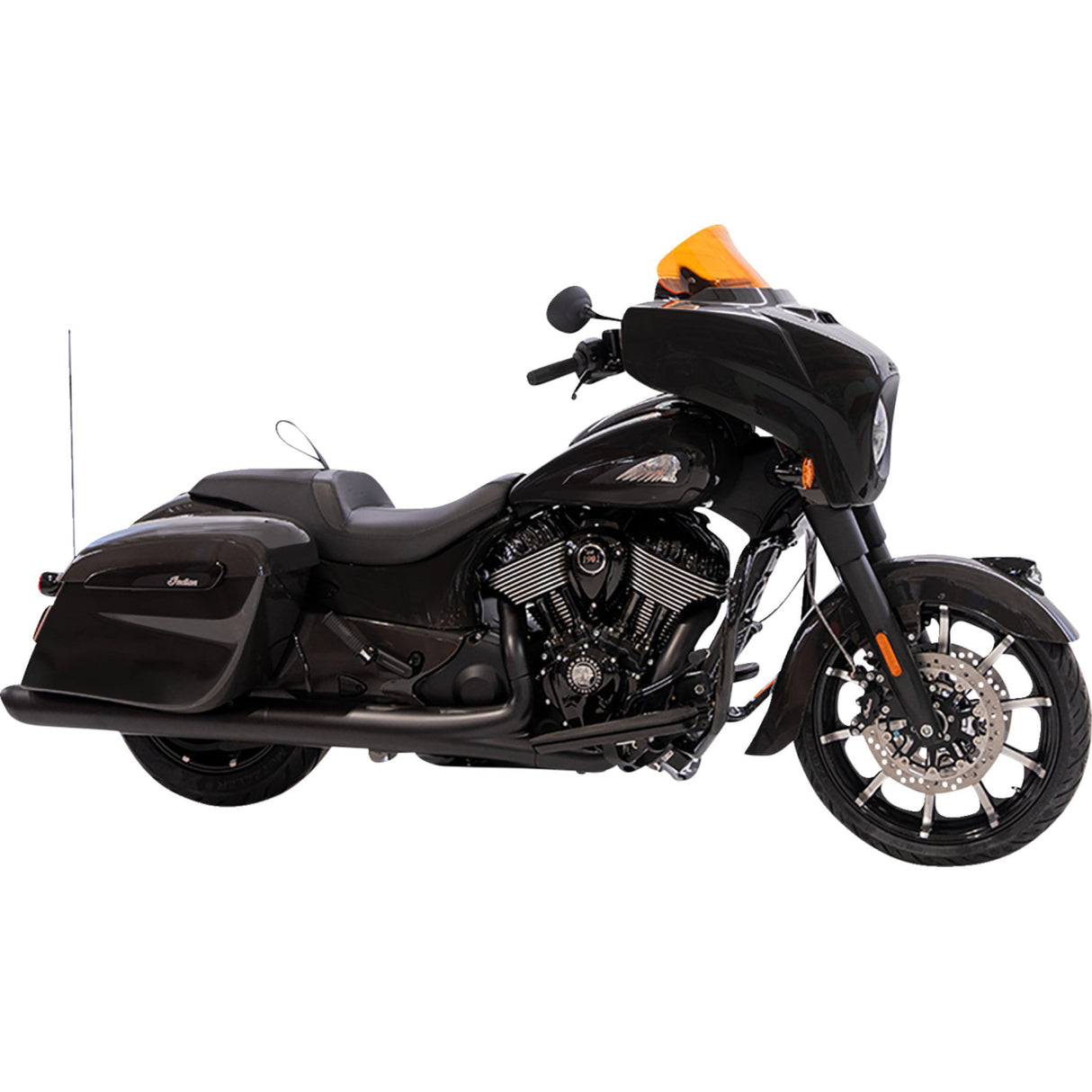 Klock Werks Kolor Flare® Windshield 10" Orange - KWW-04-0637 For Indian 2014-2026