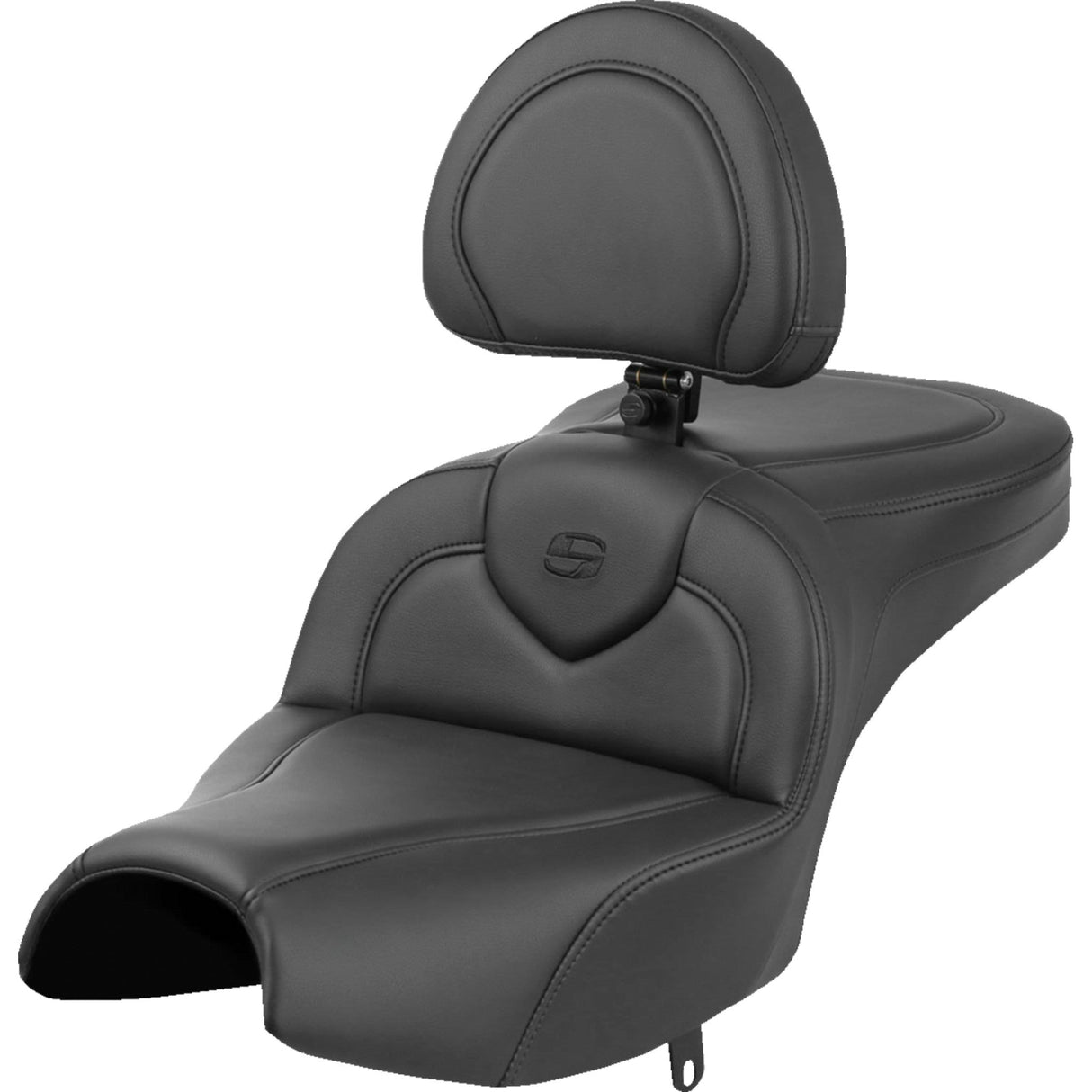 Saddlemen Roadsofa™ Standard Reach Seat With Backrest Black - I22-02-187BR