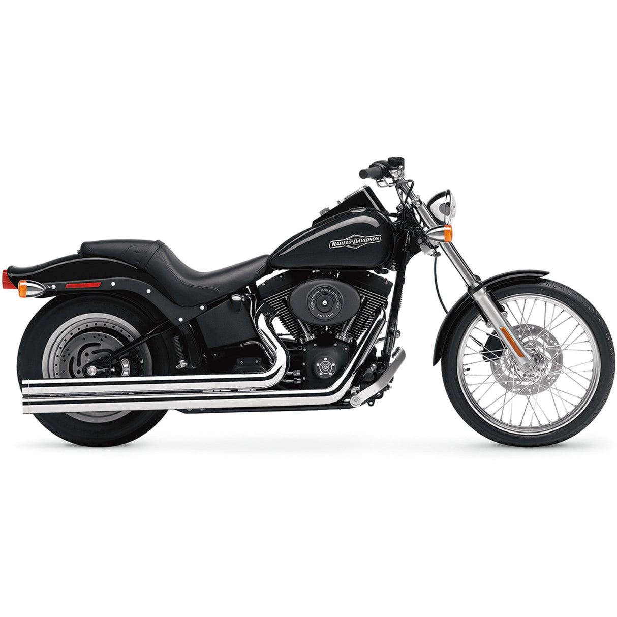 Cobra Speedster 2-Into-2 Exhaust System - 6950T For Harley Softail 1986-2006