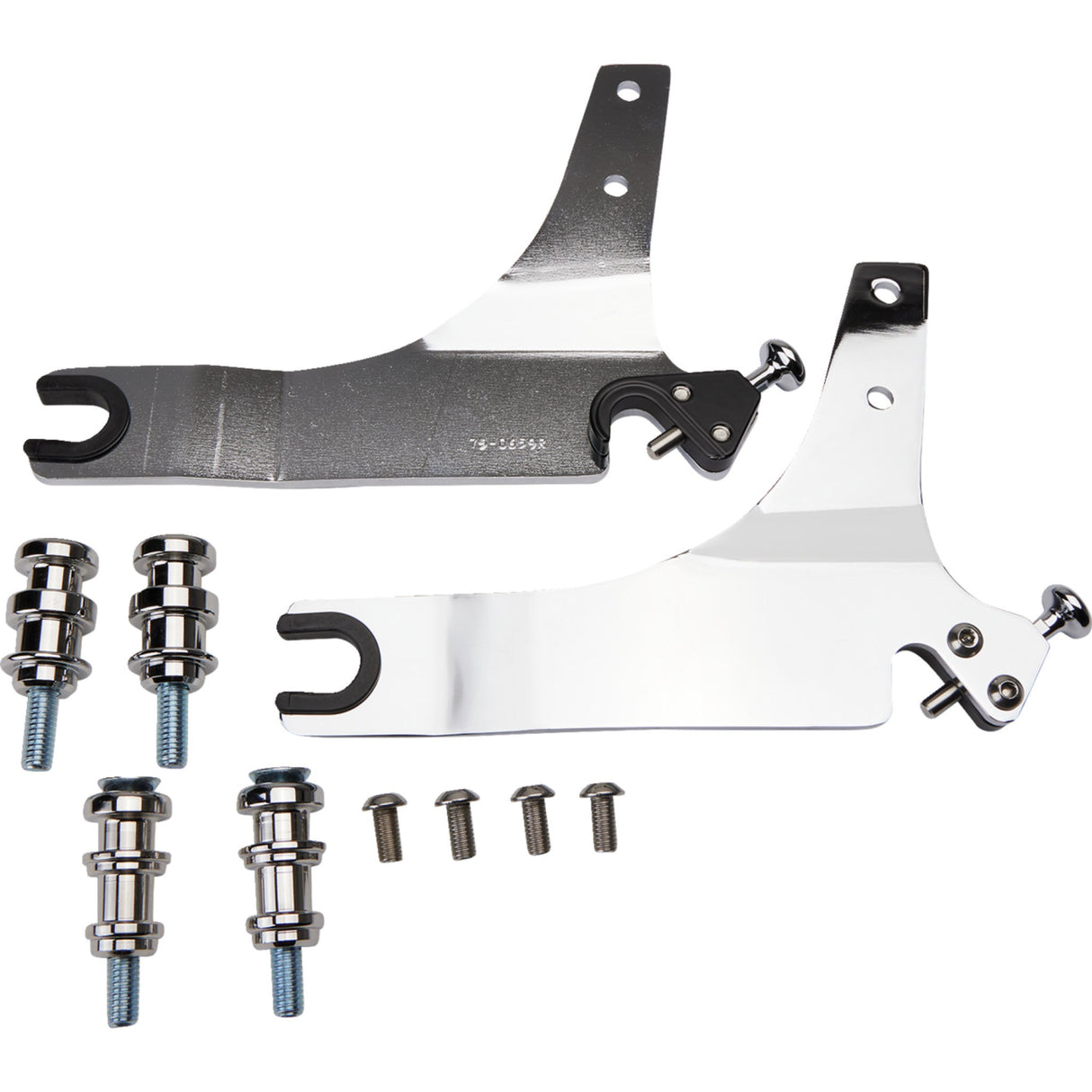 COBRA 1501-0621 602-2051 Detachable Backrest Kit - 14" - Chrome - FLSB