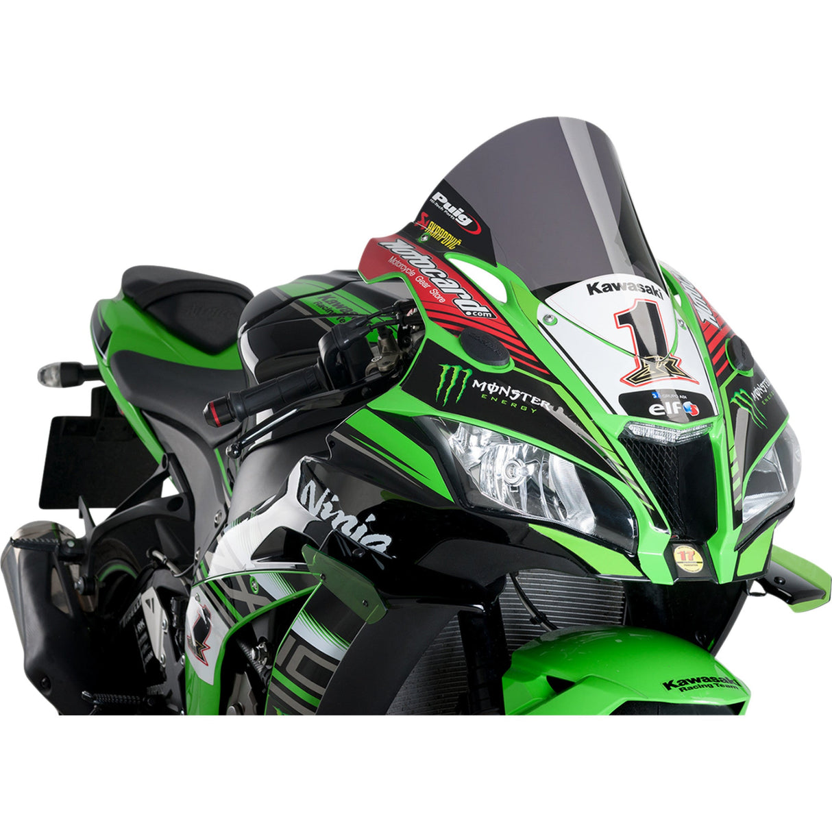Puig Hi-Tech Parts Z-Racing Windshield - 9849F Kawasaki Ninja 2016-2020