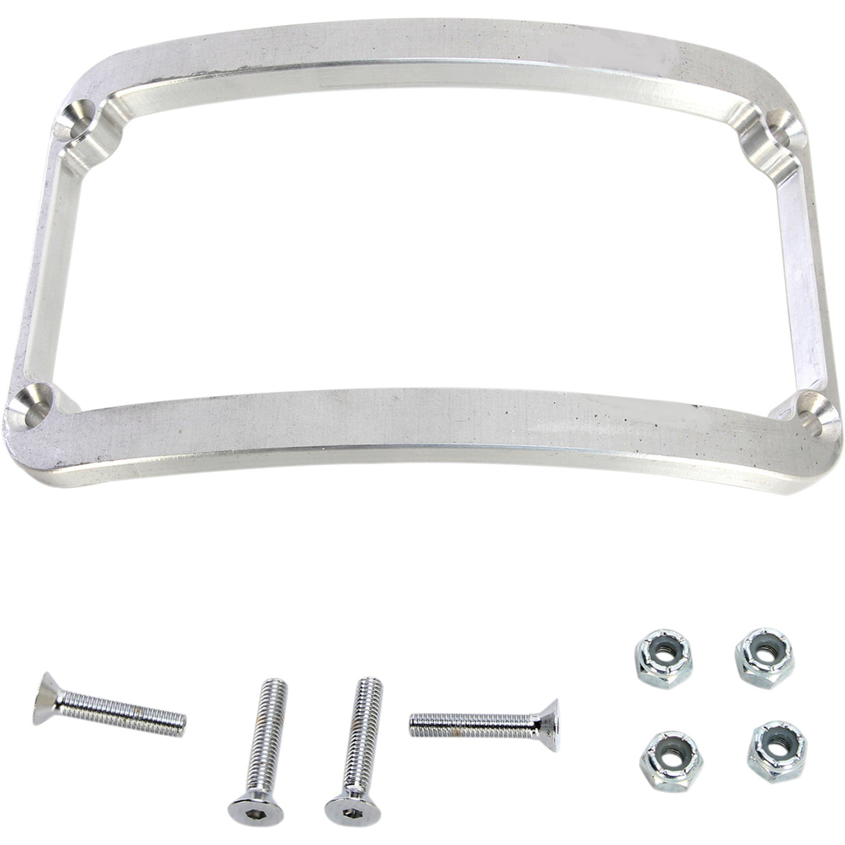 KLOCK WERKS 2030-0230 KWS-01-0082 WFB™ Benchmark Stretched Rear Fender License Plate Frame - Raw