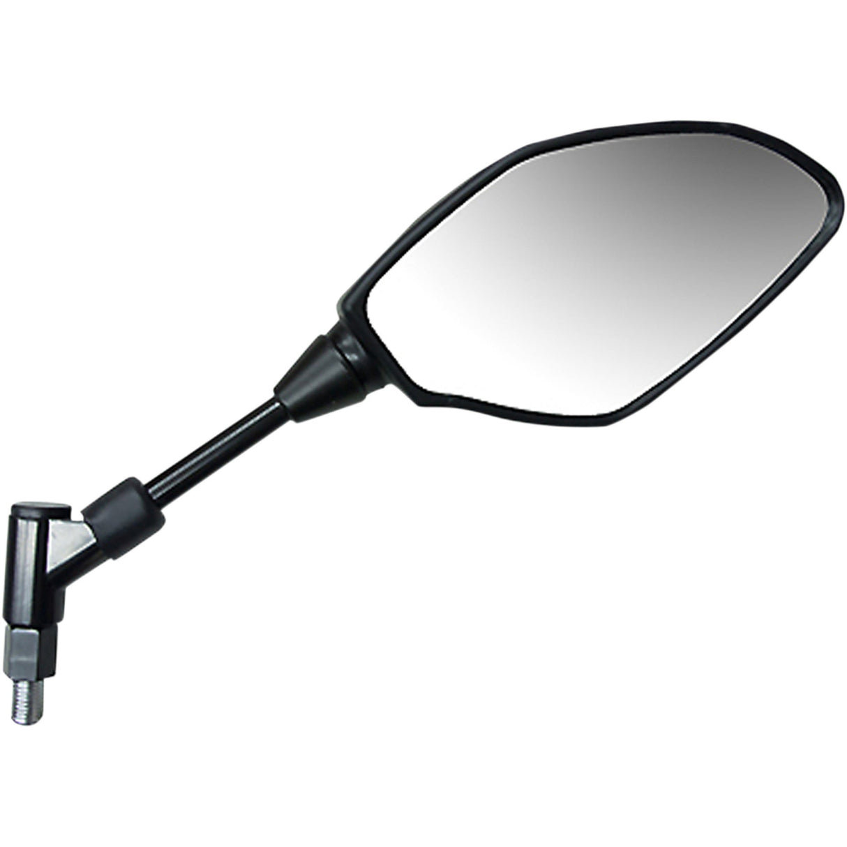 EMGO 0640-1031 20-34931 OEM-Style Replacement Mirror Mirror - Side View - Polygon - Black - Right