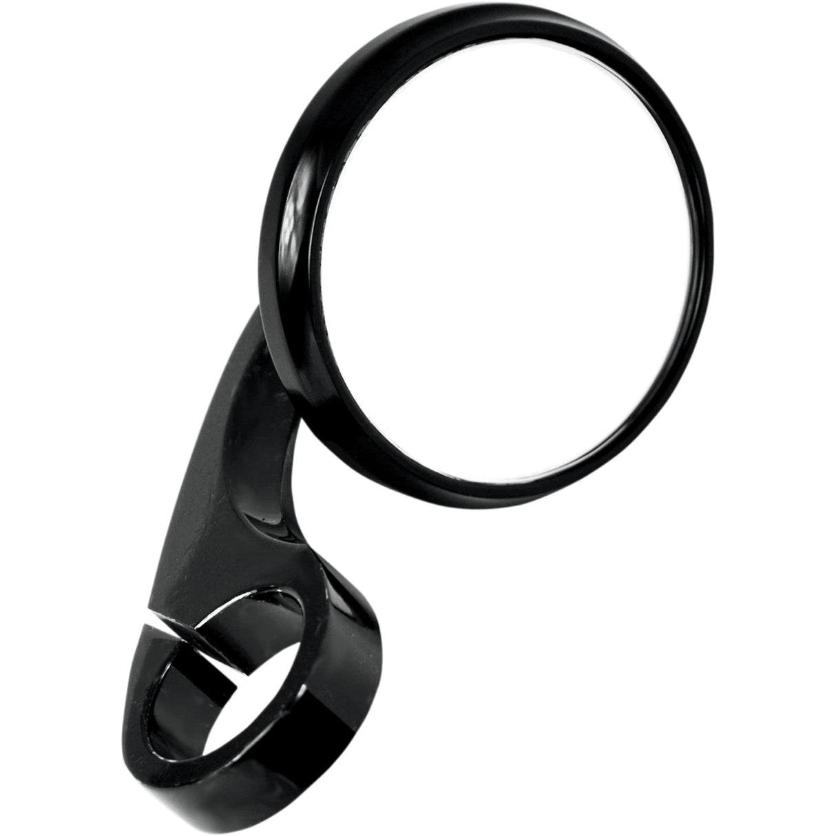 Todd's Cycle Clamp-On Shooter Mirror Shooter Side View Round Black 1"