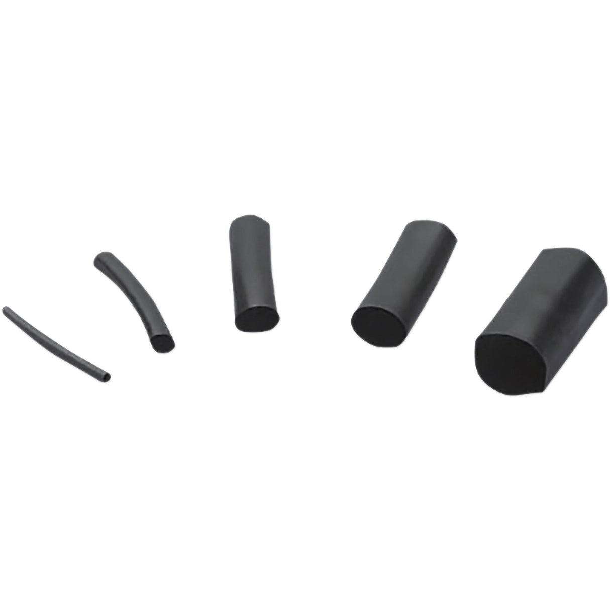 DRAG SPECIALTIES Black Shrink Tubing Tube .500" to .250"