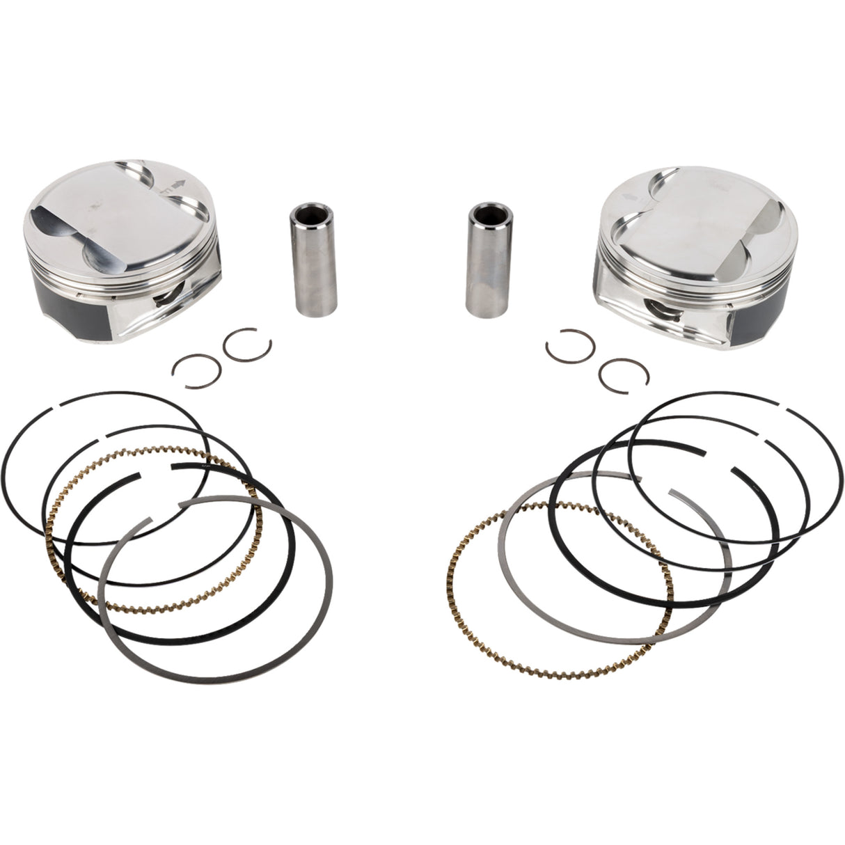 JE Pistons Piston Kit 4.125" Bore 4.500" Stroke 12.0:1 CR 114" M8 - 398762 For Harley Motorcycles 2017-2025