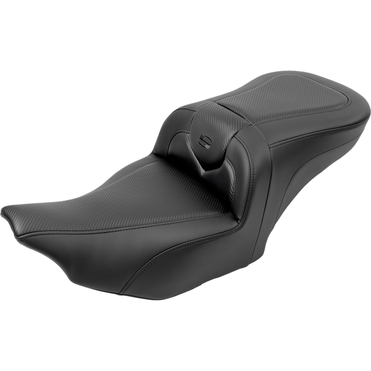 Saddlemen Roadsofa™ Carbon Fiber Seat With Backrest - 823-07-185B0 For Harley Touring 2023-2026