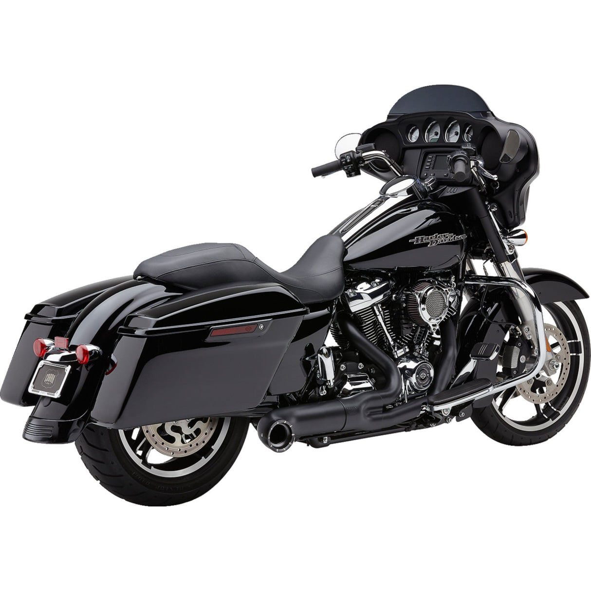 Cobra Turn Out 2-Into-1 Exhaust System - 6271B-1 For Harley Touring 2017-2022