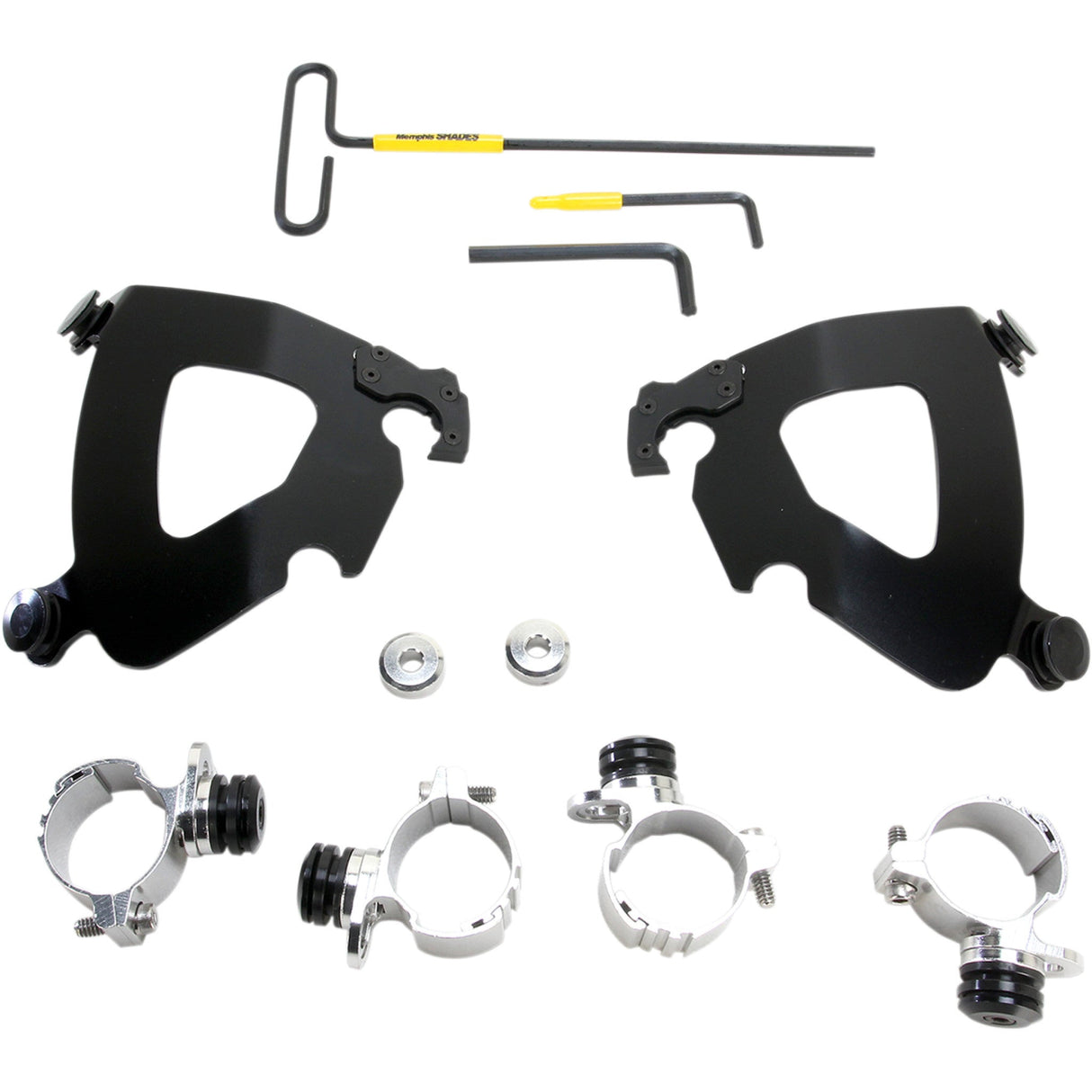 Memphis Shades Gauntlet Mounting Kit - MEB2006 For Harley Sportster 1200 Custom XL1200C 2011-2019