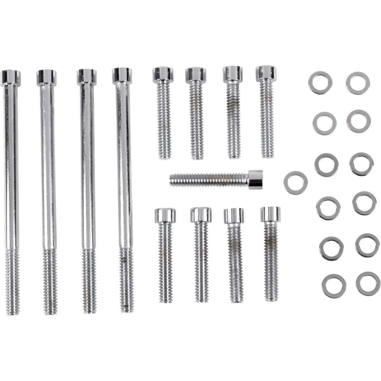 DRAG SPECIALTIES 2401-0990 M-Eight Bolt Kit Bolt Kit - Outer Primary - Smooth/Socket-Head - Chrome - M8