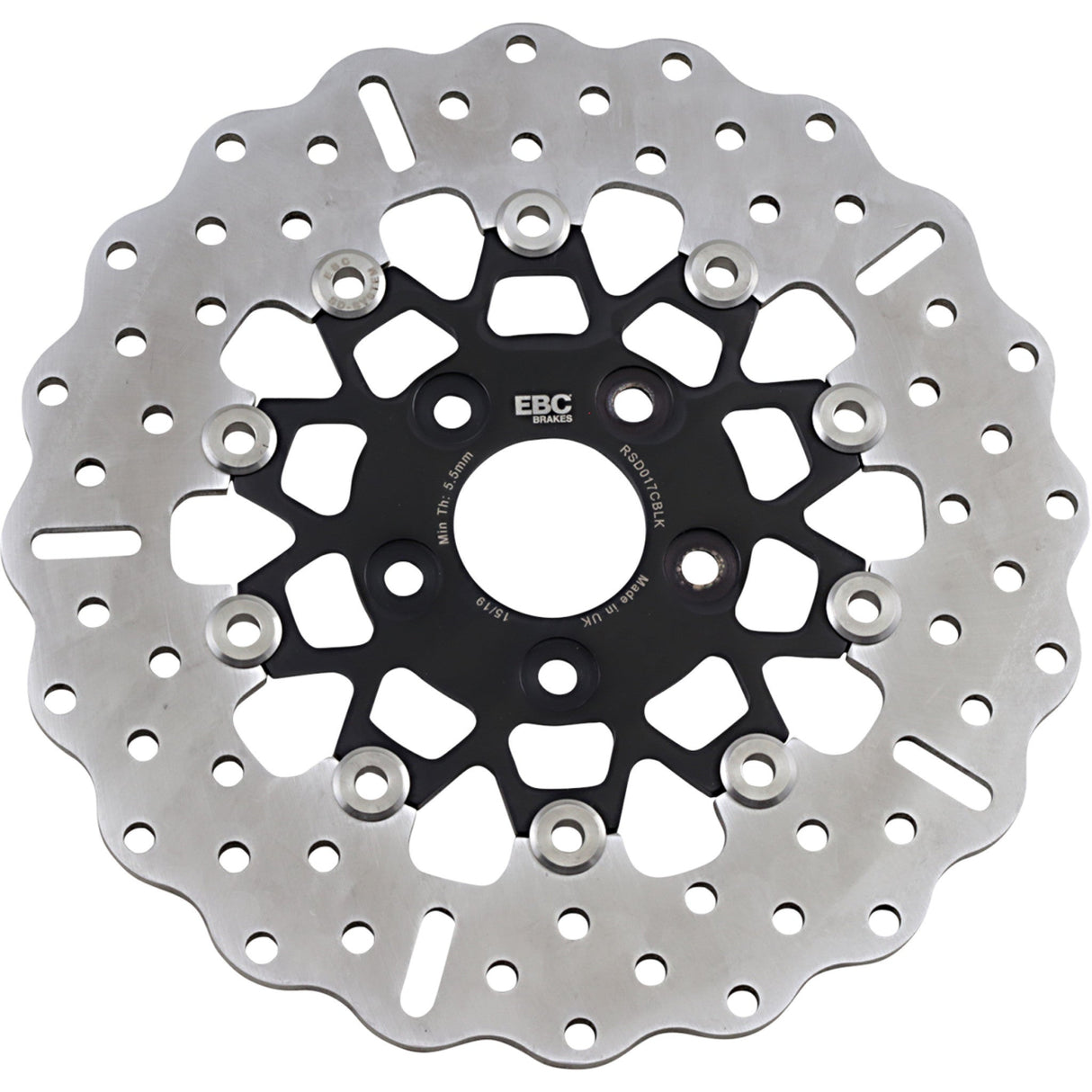 EBC 1710-2250 RSD017CBLK Custom Stainless Steel Rear Brake Rotor Brake Rotor - Black