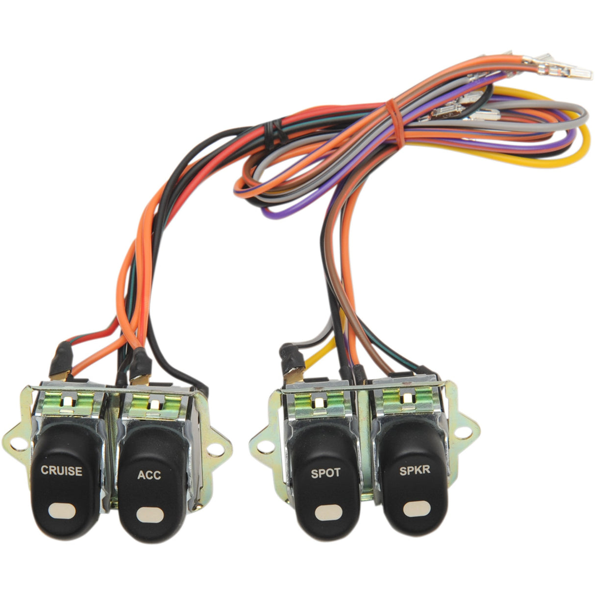 DRAG SPECIALTIES 2106-0221 Inner Fairing Cap Switch Kit Rocker Switch Assembly - '96-'13 FLT