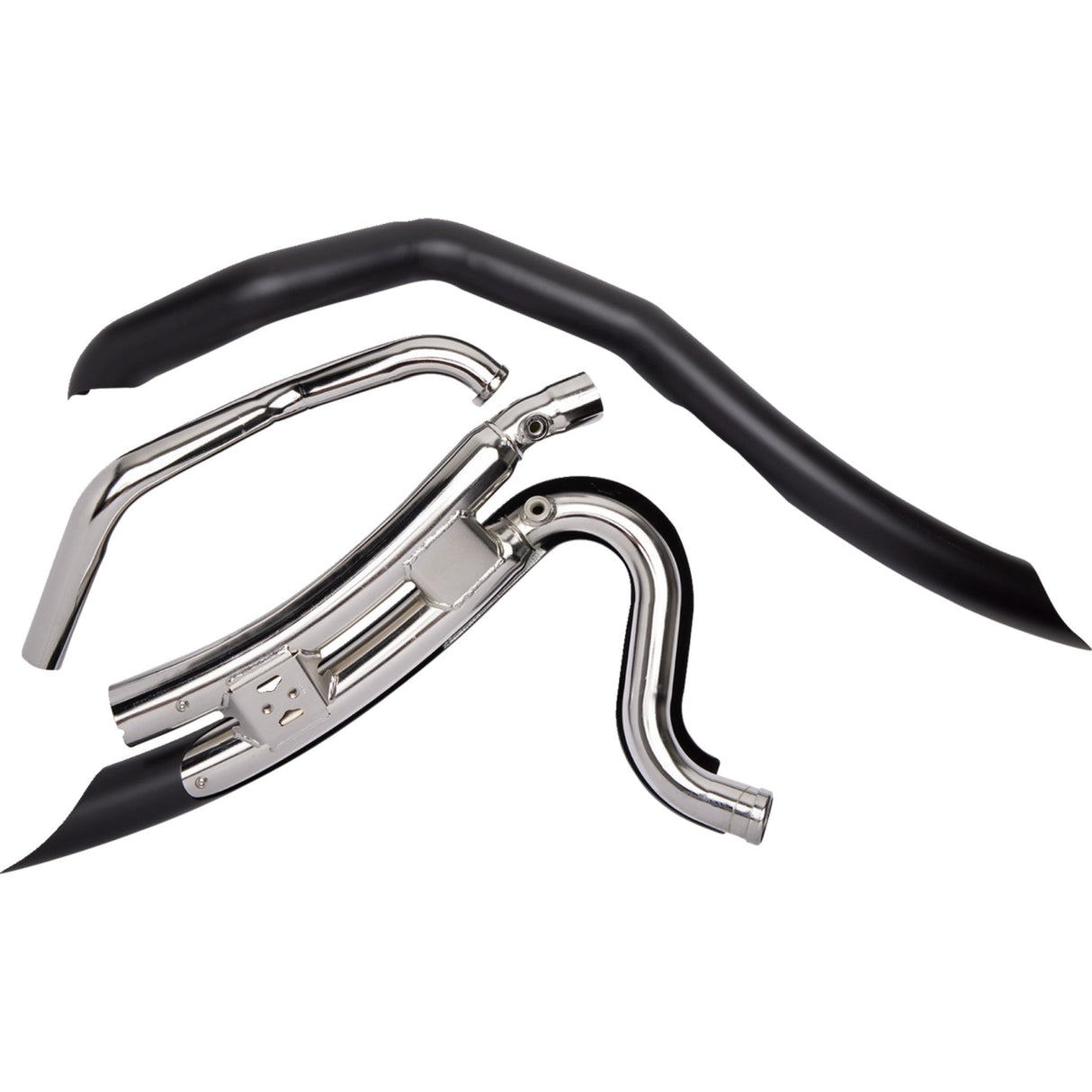 Cobra Short Swept 2-Into-2 Exhaust System - 6230B For Harley Touring 2010-2016