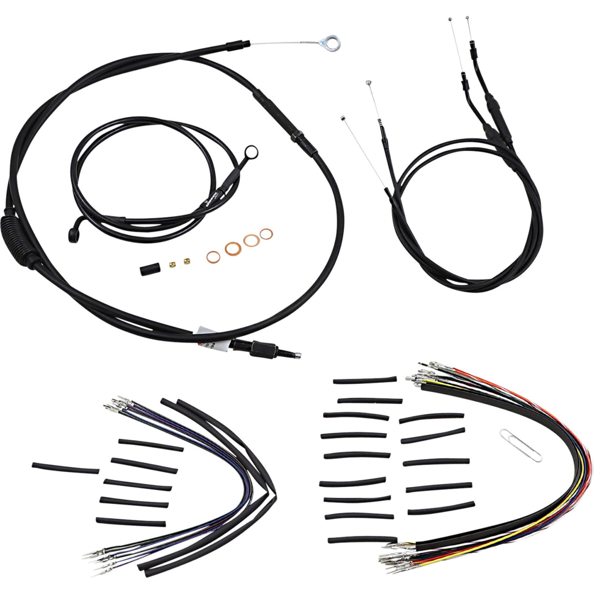 Burly Brand Complete Cable Kit - B30-1147 For Harley Dyna 2007-2011