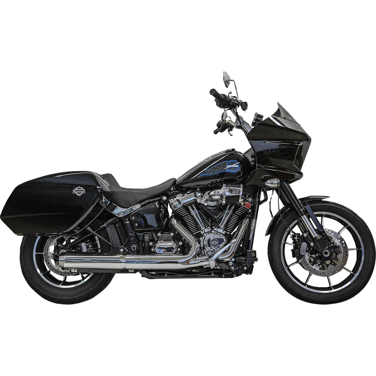 Bassani Xhaust 4" Slip-On Muffler With Baffle Core Chrome 49-State - 1S38FP For Harley Softail 2025