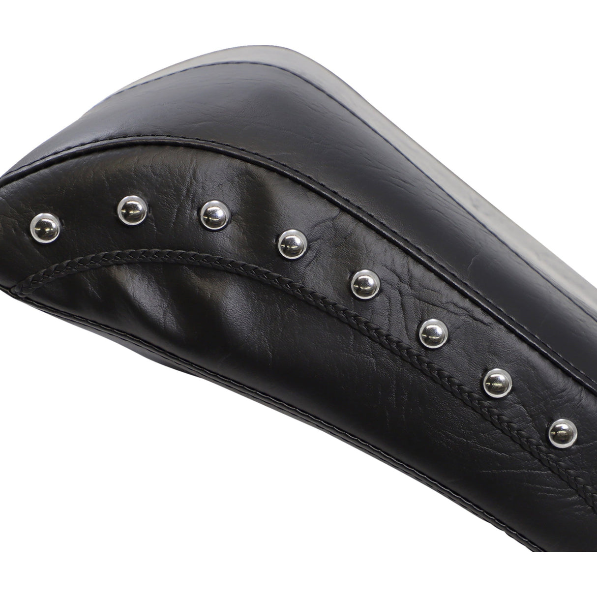 Mustang Wide Rear Seat Studded Black - 76235 For Harley Softail Deluxe 2005-2017