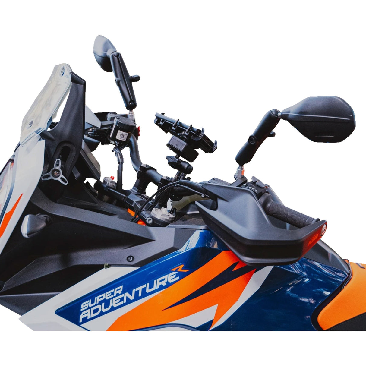 RAM MOUNTS 0640-1726 RAP-465RU Tough-Mirror™ Right Mirror without Ball Tough-Mirror™ - Side View - Oval - Black - Right