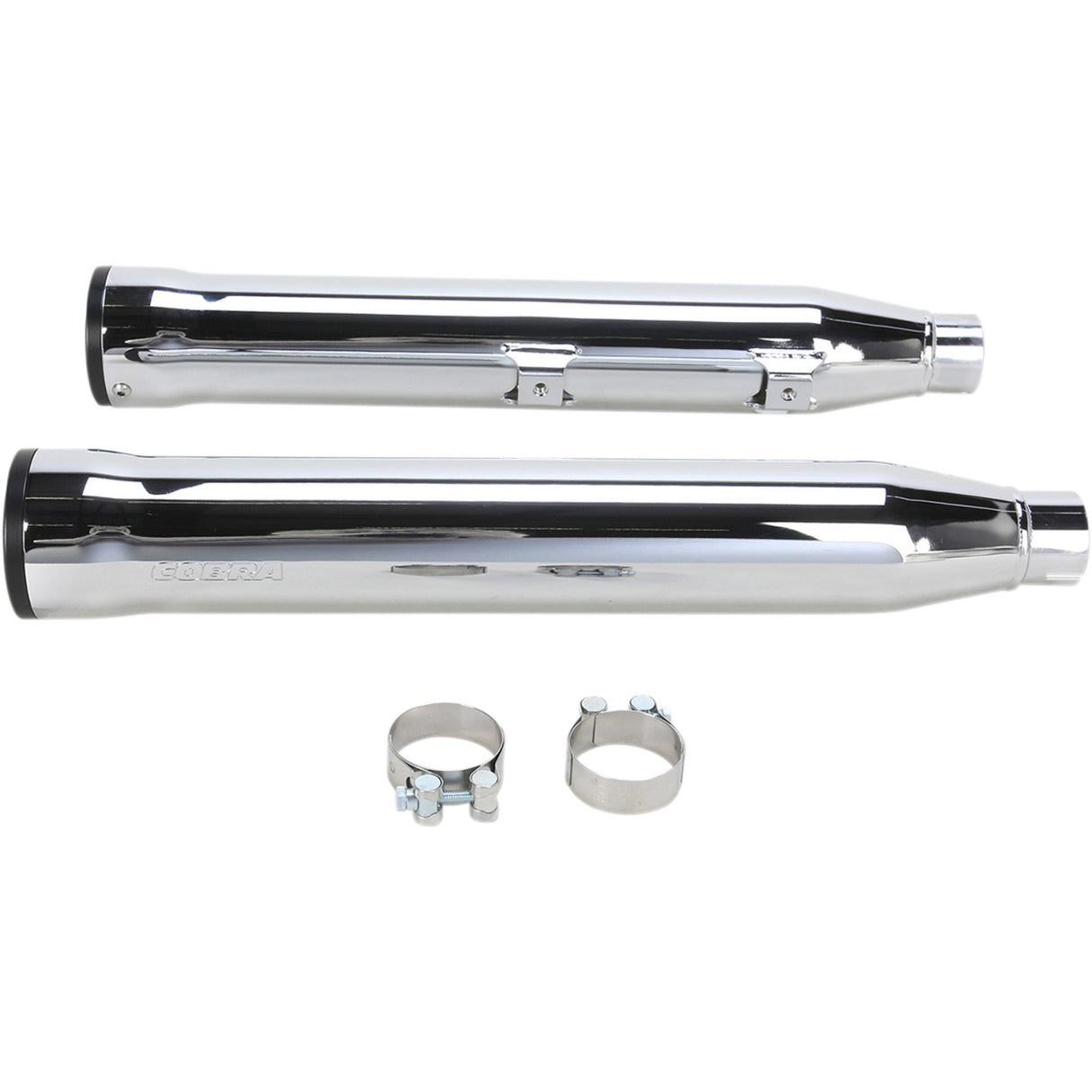 Cobra Slip-On Mufflers With Race Pro Tips 3" Chrome - 6053 For Harley Softail 2007-2017
