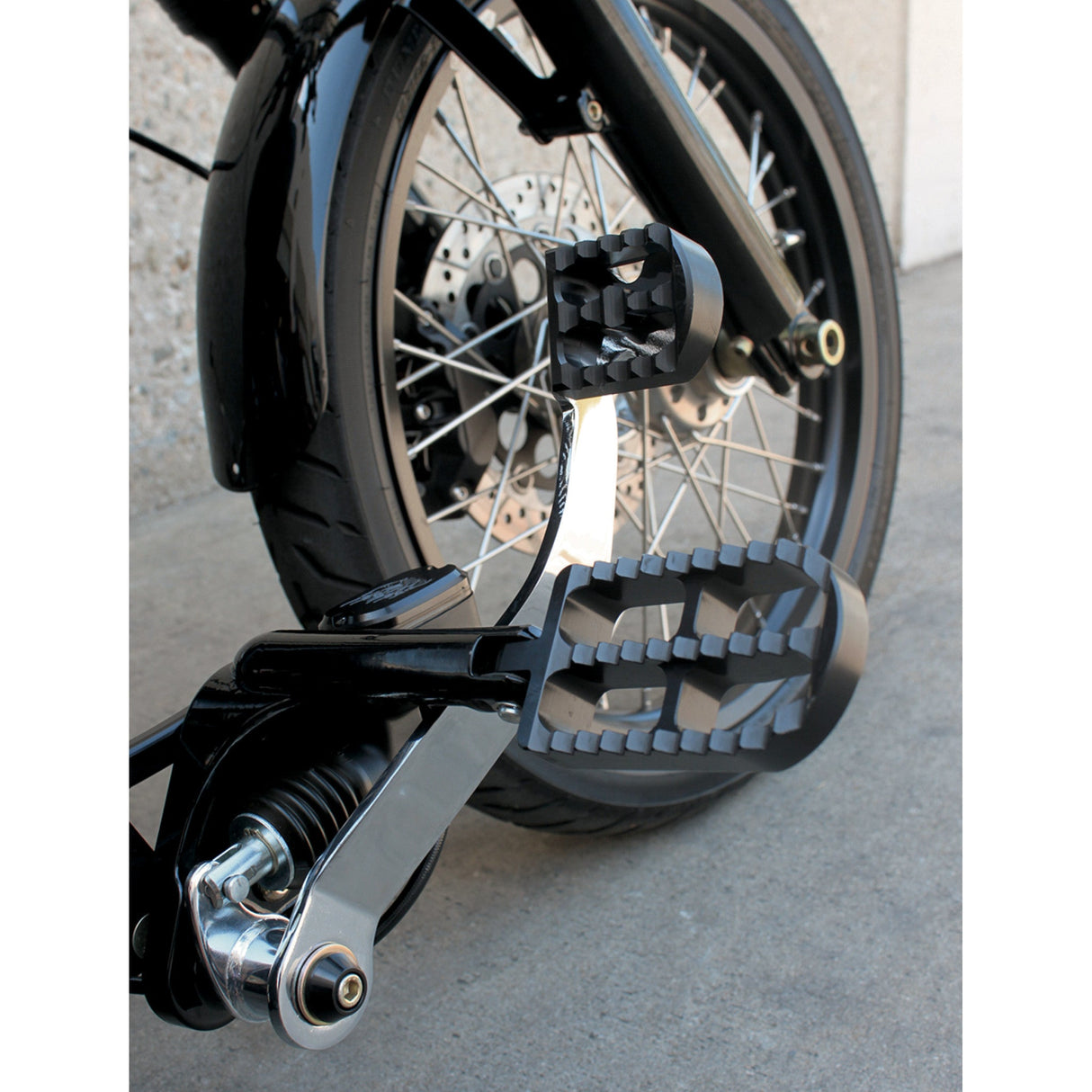 Joker Machine Serrated Brake Pedal Cover Black - 08-58-1 For Harley 1984-2017