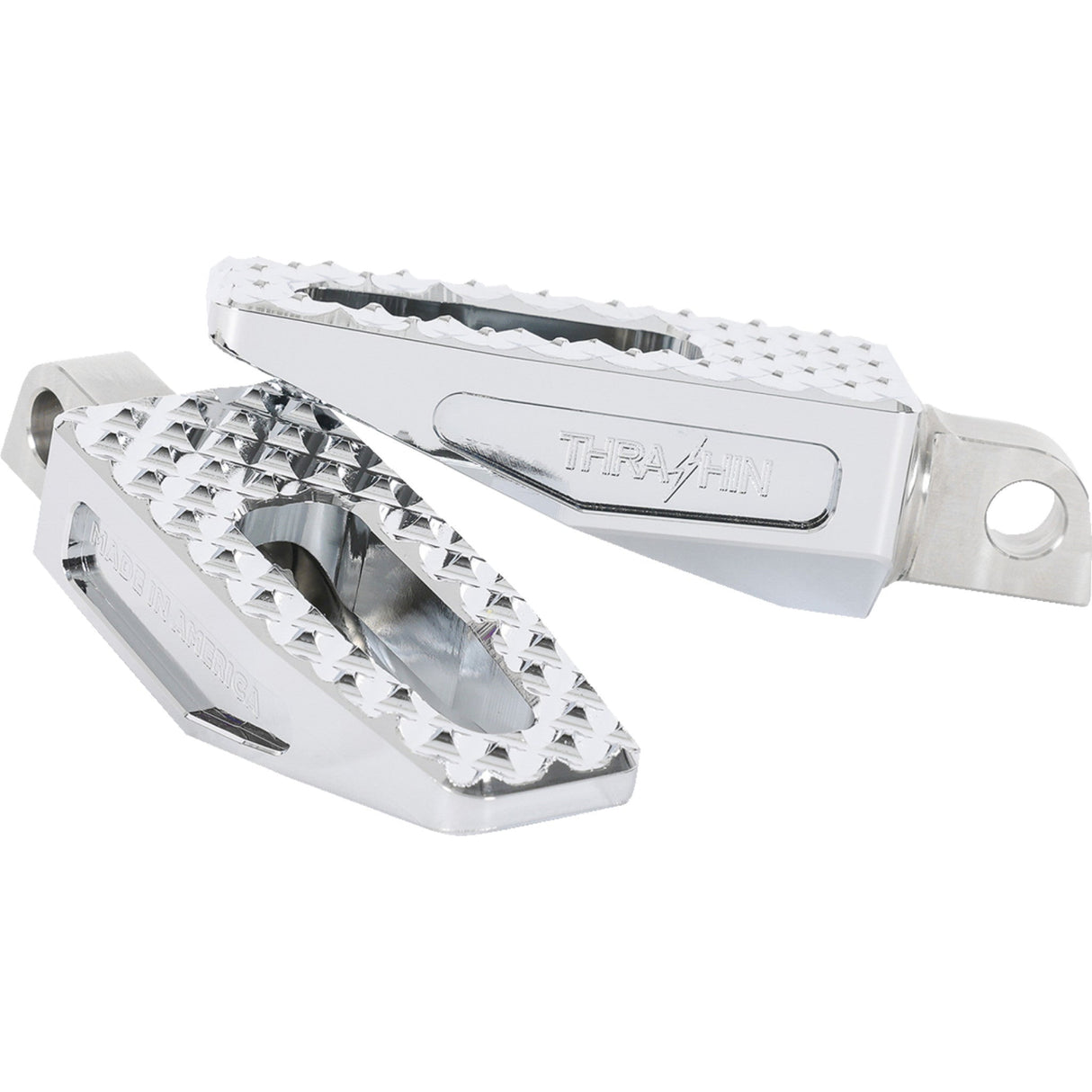 THRASHIN SUPPLY CO. 1620-2611 TSC-2021-3-D P-54 Pegs - Slim P-54 Footpegs - Front/Rear - Chrome