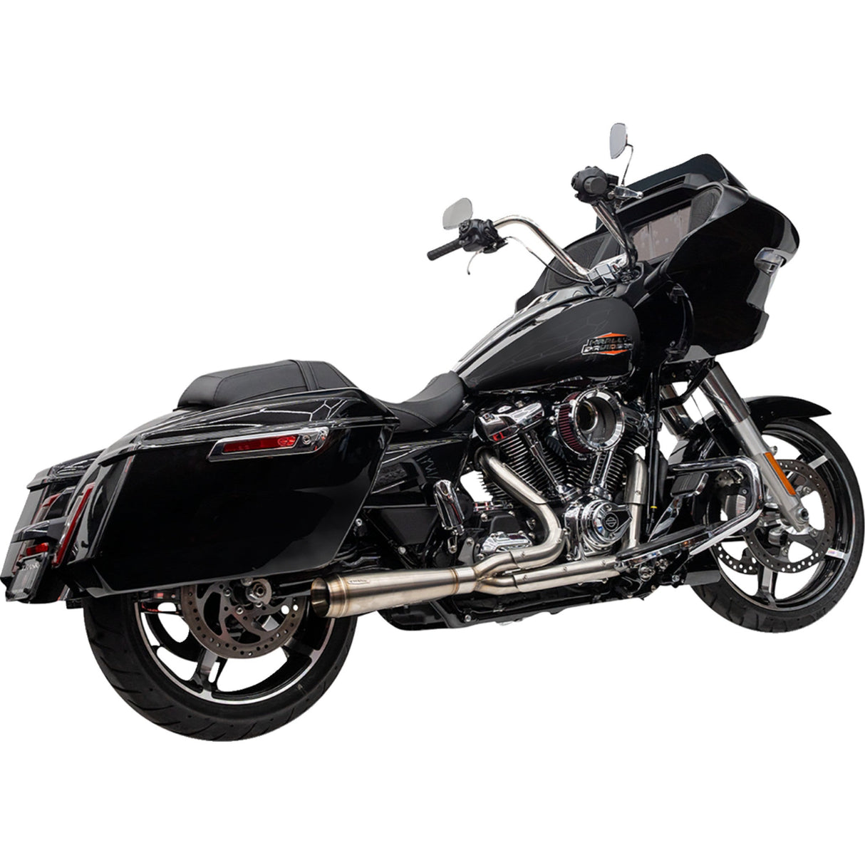 Trask 2-Into-1 Assault Exhaust System Stainless Steel Touring M8 - TM-5011 For Harley Touring 2024-2026