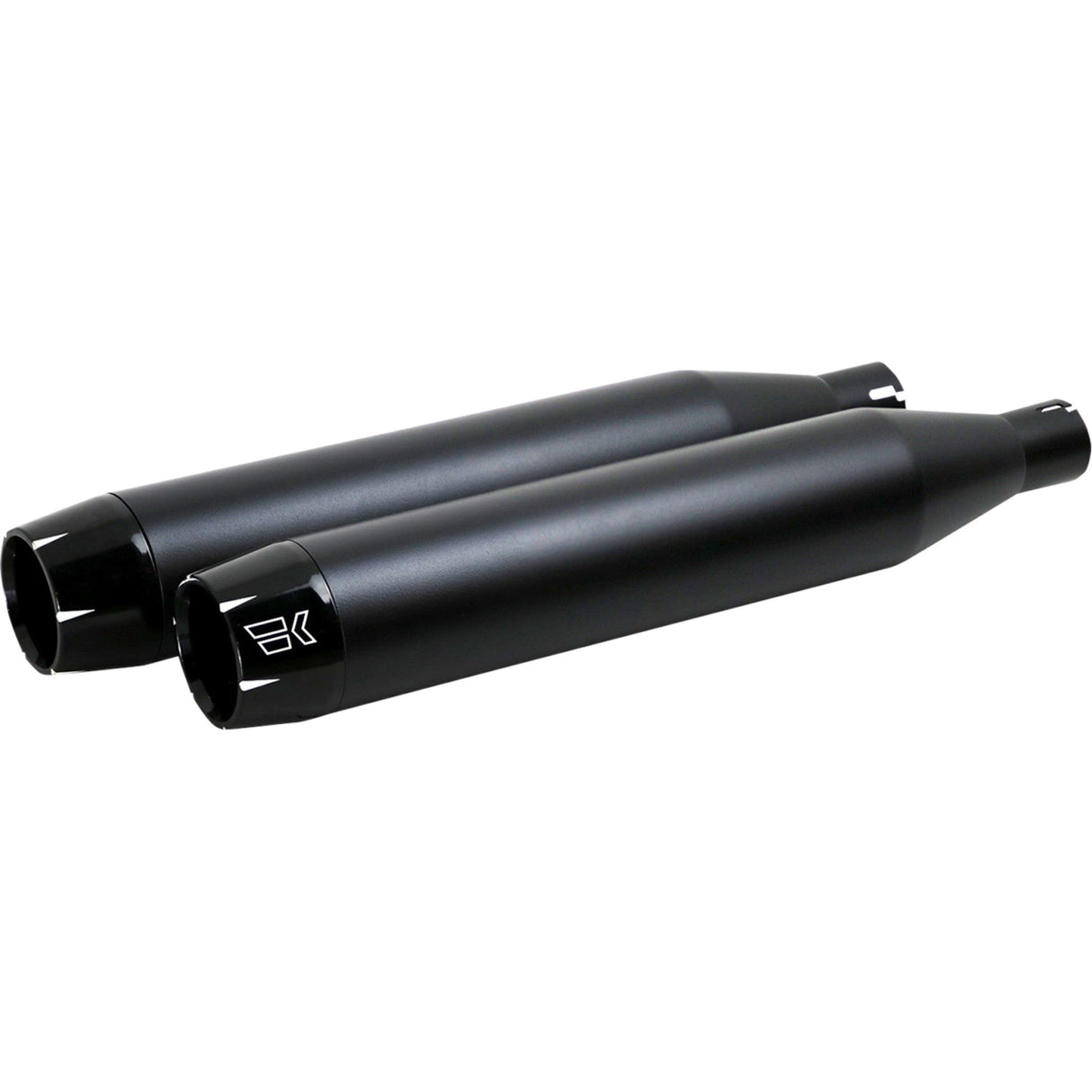 Khrome Werks 3-1/2" Slip-On Mufflers Black - 202600 For Harley Softail 2018-2026