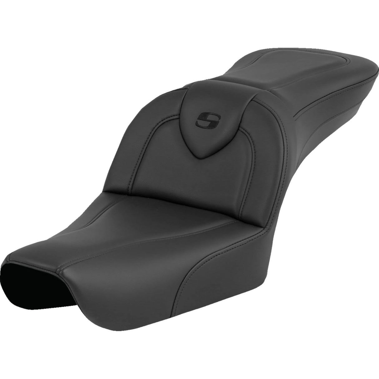 Saddlemen RoadSofa™ Seat Black Without Driver Backrest - 804-05-187 For Harley Dyna Wide Glide 2004-2005