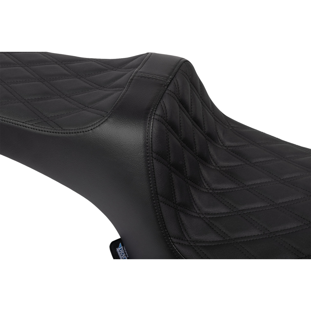 DRAG SPECIALTIES SEATS 0810-2460 Predator III Seat vinyl - double diamond - black stitch - challenger