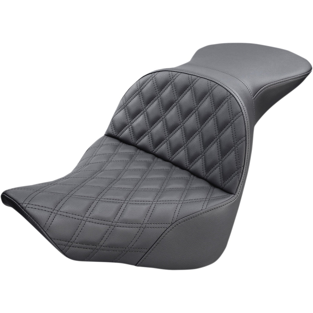 Saddlemen Explorer Lattice Stitch Seat Lattice Stitched FL FX - 818-27-029LS For Harley Softail 2018-2026