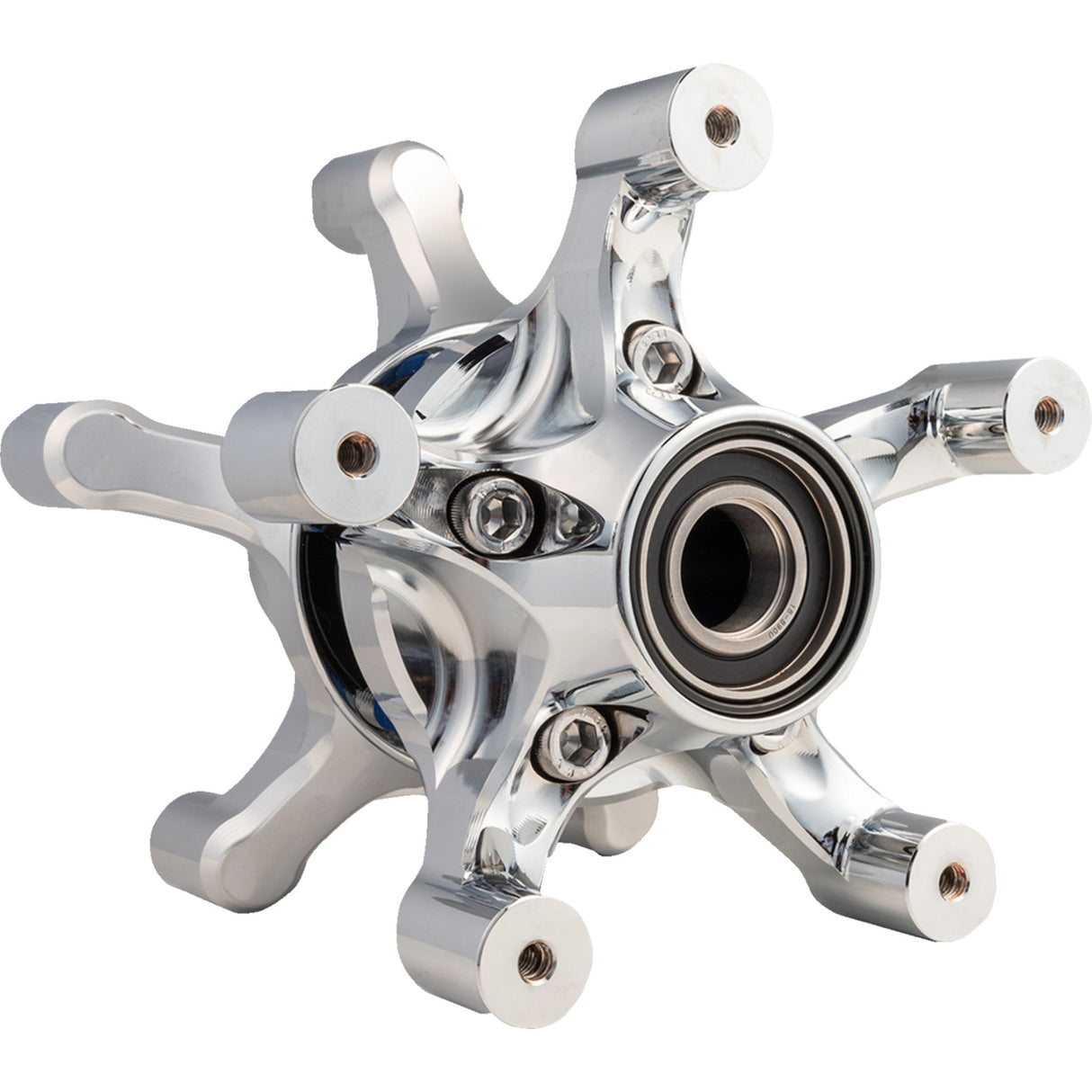 Arlen Ness Spider Wheel Hub Dual Disc Front Chrome - 71-661 For Harley Touring 2008-2026