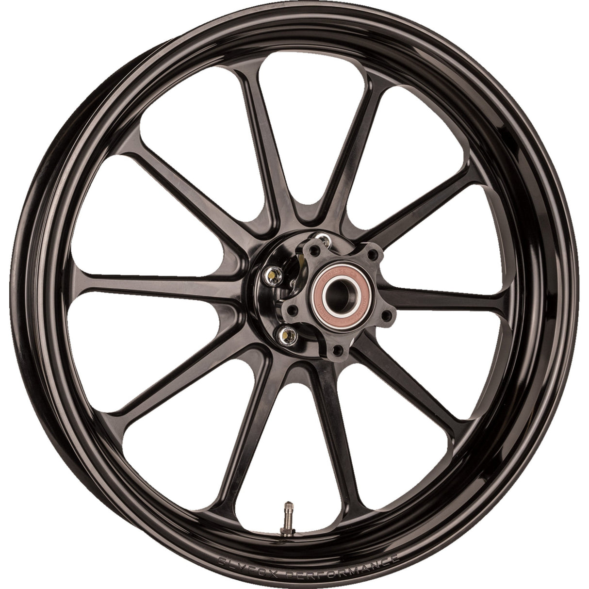 Slyfox Track Pro Wheel Front Dual Disc Without ABS Black 17x3.5 - 12027706RSLYAPB For Harley Touring 2008-2022