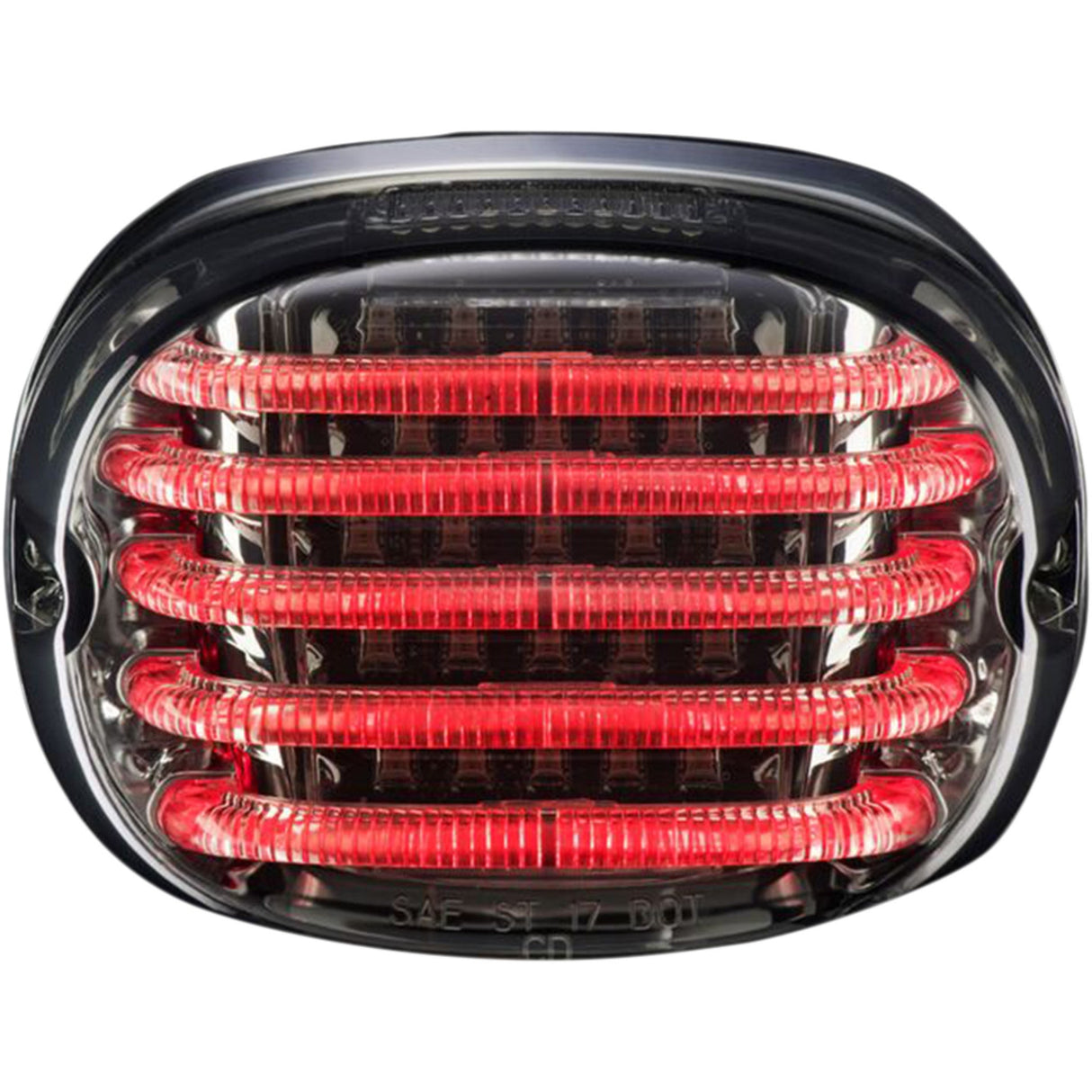 Custom Dynamics ProBEAM® Squareback LED Taillight Kit With License Plate Illumination Window Smoke - PB-TL-SBW-S For Harley Motorcycles 1988-2025