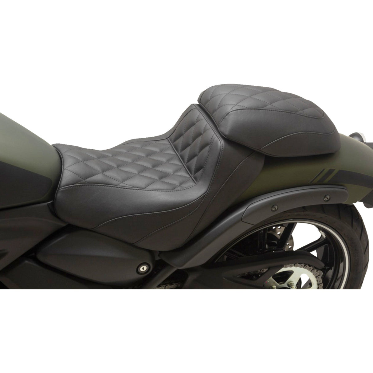Mustang Squareback Seat - 76430 Kawasaki Vulcan / Vulcan Cafe / 650 Vulcan 2015-2023