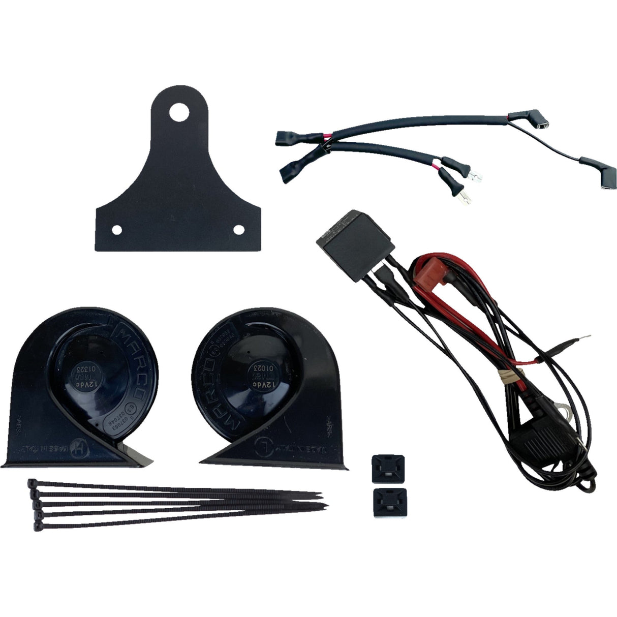 Custom Dynamics Electromagnetic Dual Horn Kit 109 Db - CD-HORN-DUAL For Harley Motorcycles 1965-2025