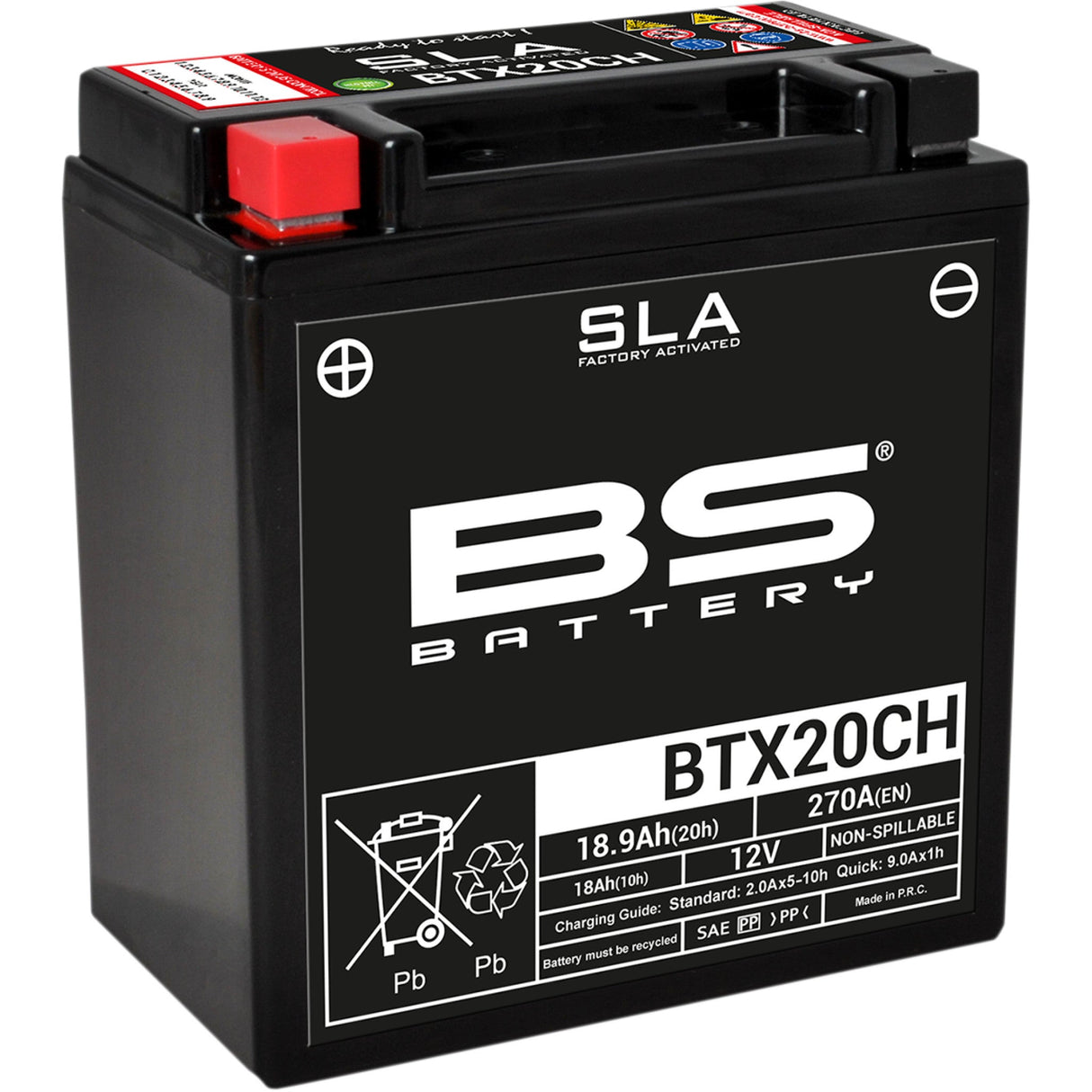 Bs Battery BTX Battery - 300766 For Moto Guzzi Motorcycles 2004-2019 | Triumph Rocket 3 2020-2023