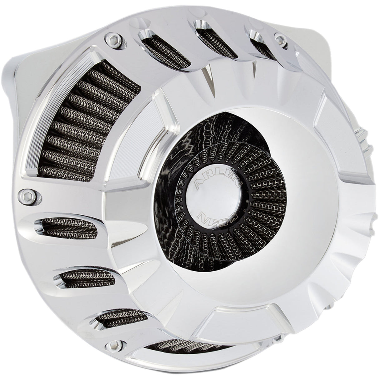 Arlen Ness Inverted Series Air Cleaner Kit — Deep Cut Chrome - 18-916 For Harley Motorcycles 2017-2025